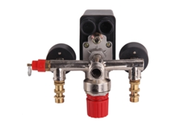 Laxiscreed Válvula De Pressão 230v Para Controle De Ar E Compressor Com Manómetro De Entrada