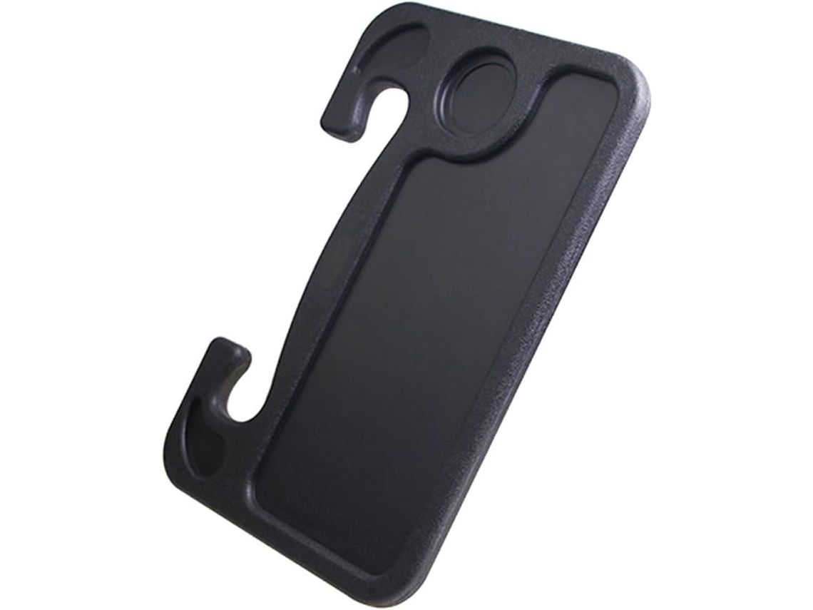 Bandeja Compacta Preta Em Abs Para Volante, Mesa Multifuncional Para Carro, Fácil De Limpar, Ideal Para Refeições.