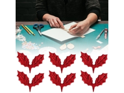 Laxiscreed Confetti Natal Com Folhas Coloridas, 200 Peças, Vermelho, 40x40mm Para Decoração Festiva