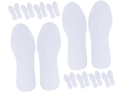 Palmilhas Esportivas Com Absorção De Impacto, Feitas De Celulose, Pacote Com 10 Pares, Flexíveis E Respiráveis, Ideais