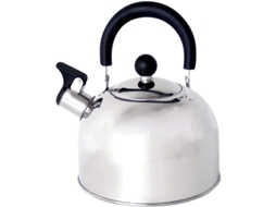 Bule de Chá de Aço Inoxidável com Apito, 4L, para Indução | S/MARCA