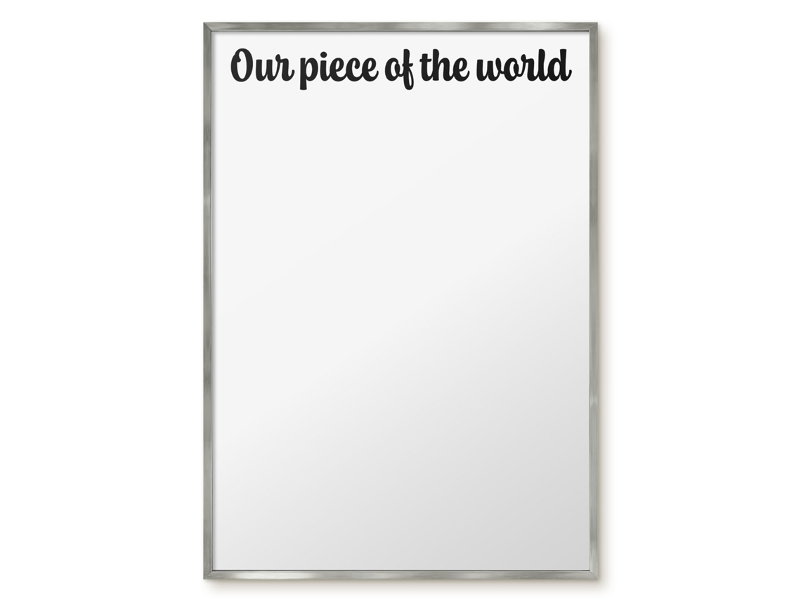 Magnetic Board Our Piece Of The World For The Living Room Espelharte (70x100 Cm)