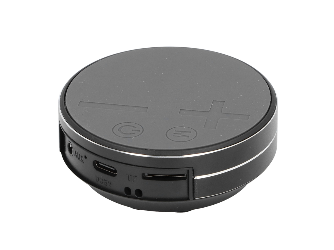 Altavoz estéreo portátil mini impermeable de conducción ósea para hogar exteriores y viajes negro