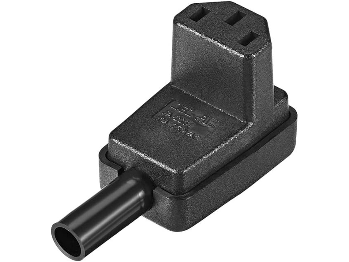 Tomada Ac110 250v 10a Iec320 C13, Adaptador de Tomada em Ângulo Reto CHABERLU