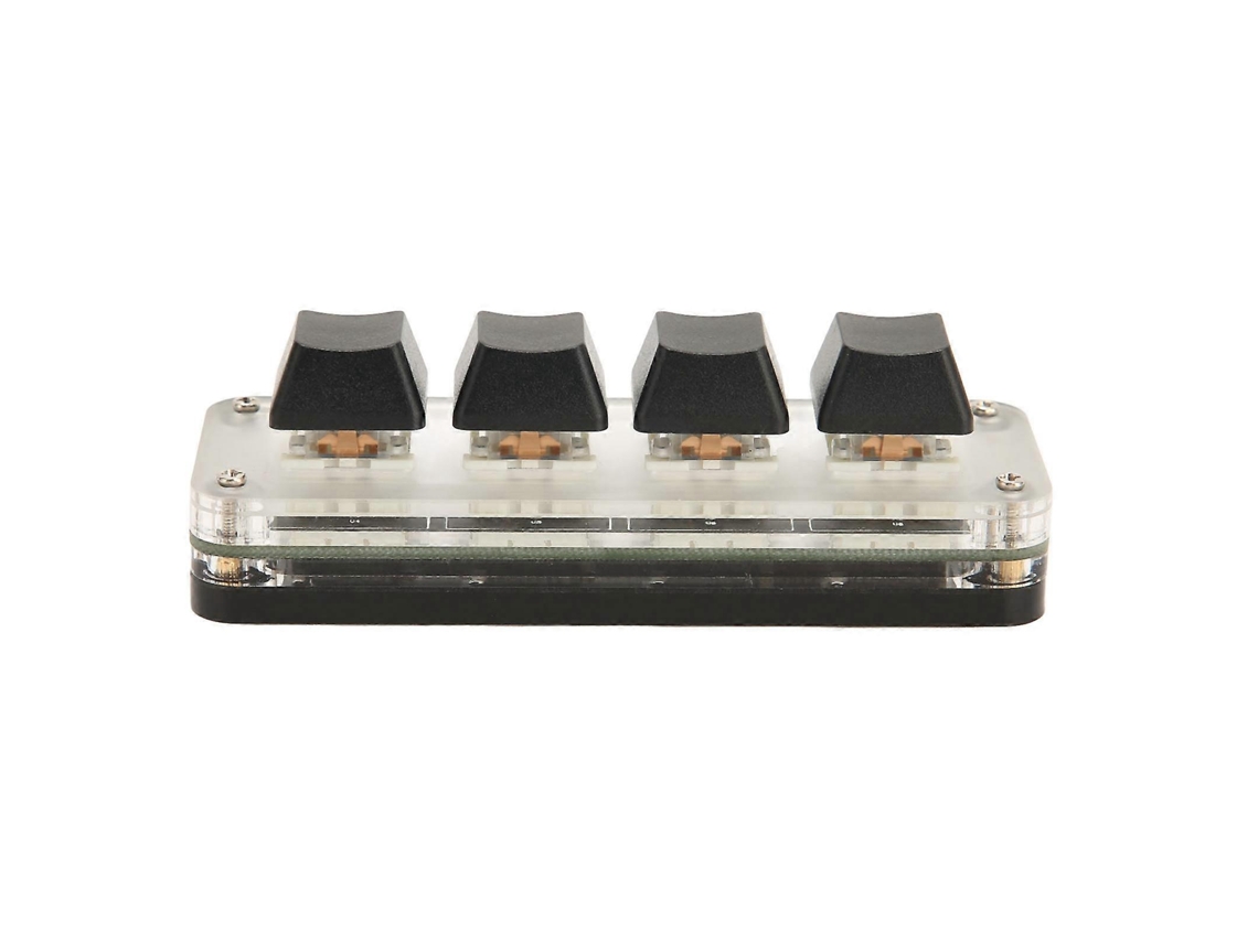 Teclado Programável Usb De 4 Teclas, Mini Teclado Mecânico Hid Portátil, Teclado Programável Para Jogos Osu Rgb. Everley891