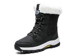 Botas De Neve Femininas Tamanho Grande Para Viagem, Esportes, Nordeste, Para Áreas Externas, Viagem, Salto Alto, Algodão, Botas Femini Slowmoose
