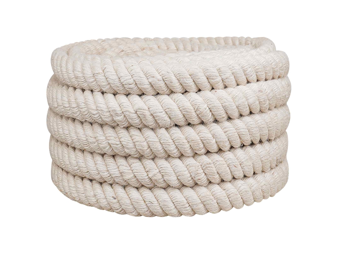 Vidaxl Corda De Juta 30 Mm Branco 100% Juta Tossa