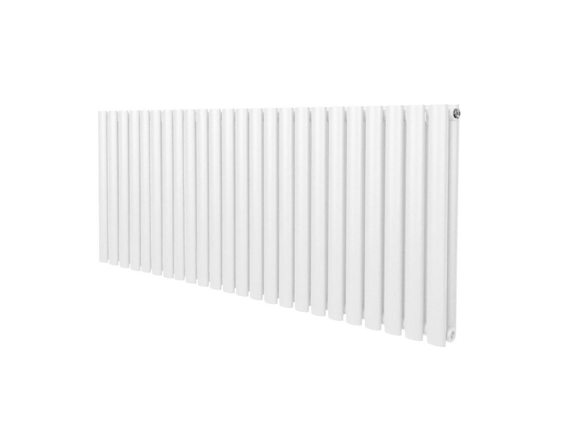 Radiador Oval De Colunas 600x1440mm Em Aço Carbono Branco Com Elevada Emissão De Calor E Revestimento De Tripla Camada