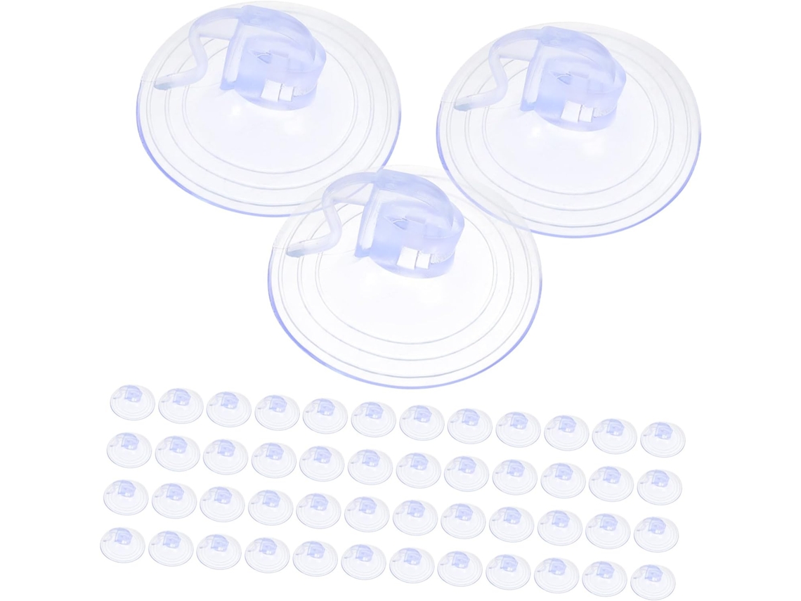 Tidtaleo 100 Unidades De Ventosas 38mm Para Vidro, Adesivo Forte, Suporte Para Protetor Solar De Janela Carro E Casa