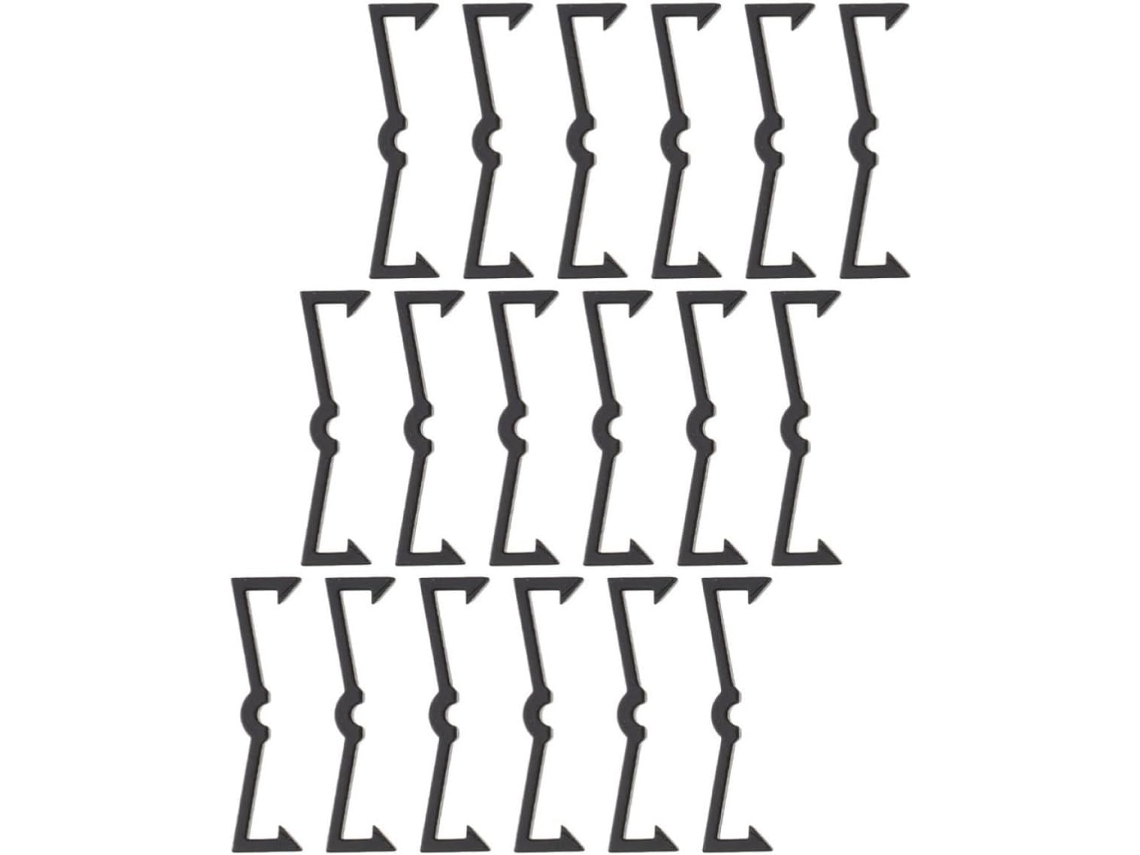 Clips De Fixação Pretos Yarnow Ganchos Painel Perfurado, 250 Peças, Plástico De Alta Resistência Armazenamento