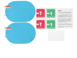 Folha De Proteção Para Espelho Traseiro - Água-resistente - Anticondensação - Oval 3.9x5.7 Polegadas - Revestimento Nano - Proteção Contra Riscos E Su