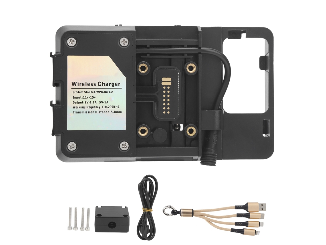 Suporte De Telemóvel Para Mota Com Carregador, Sem Fios, Material Abs, Para 4,5–6,8 Polegadas, Compatível Com R1250gs Elysve