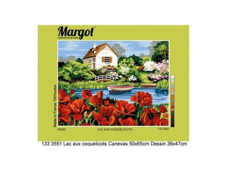 Canevas Margot O Lago Dos Papoulas 50x65 Cm