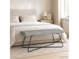 Vidaxl Banco Cinzento-claro 110 X 40 X 45 Cm Veludo