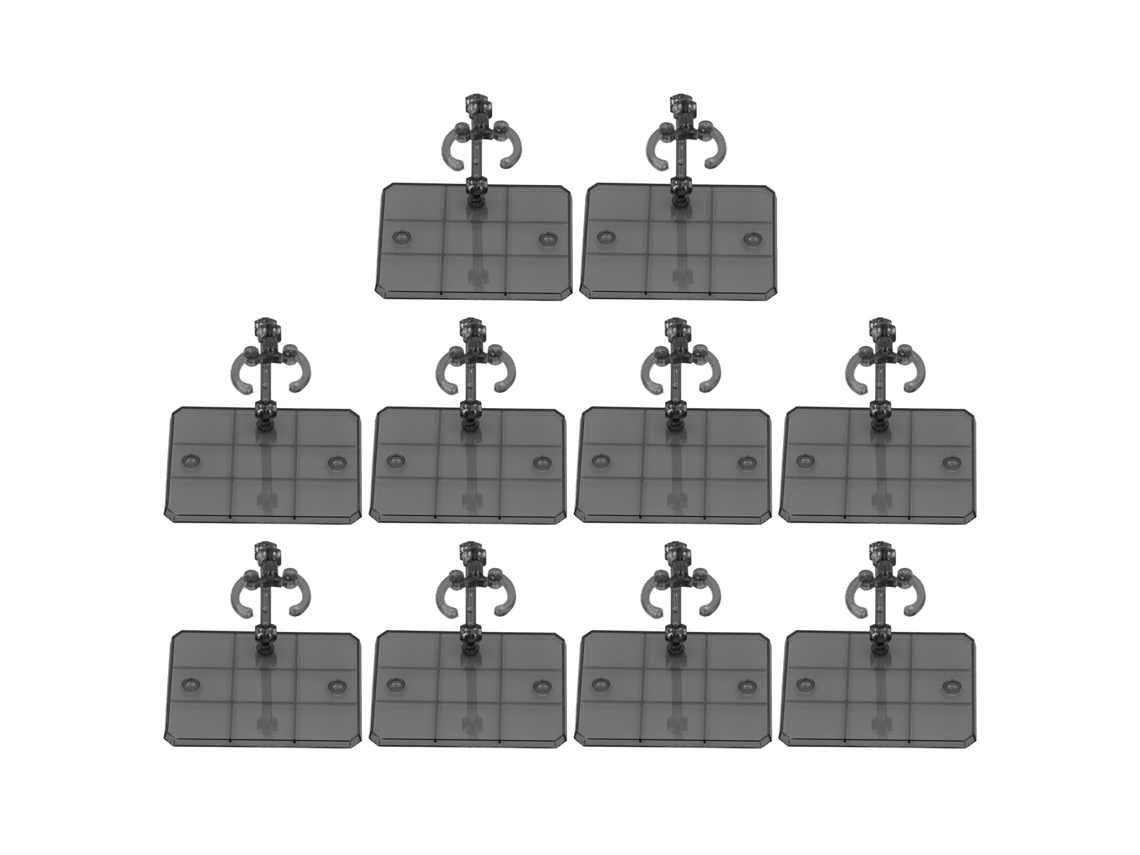 Mali base Suporte para Figuras de Ação 6 Polegadas Estabilidade Alta Transparente Preto 10 Peças