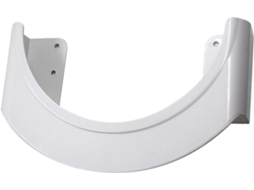 Suporte De Parede Para Capacete De Segurança De 24,5 Cm Em Abs Branco Resistente
