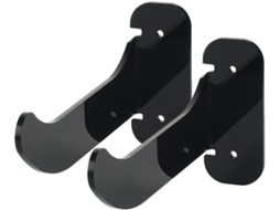 Suporte De Parede Para Tapete Ioga 2 Peças Organizar Equipamentos Ginástica E Faixas Elásticas, Em Acrílico Preto