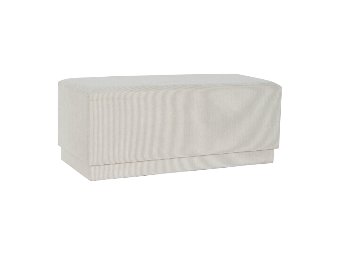 Removedor de sapatos em MDF bege com detalhes em poliéster, 100x40x40cm ALEXANDRA HOUSE LIVING