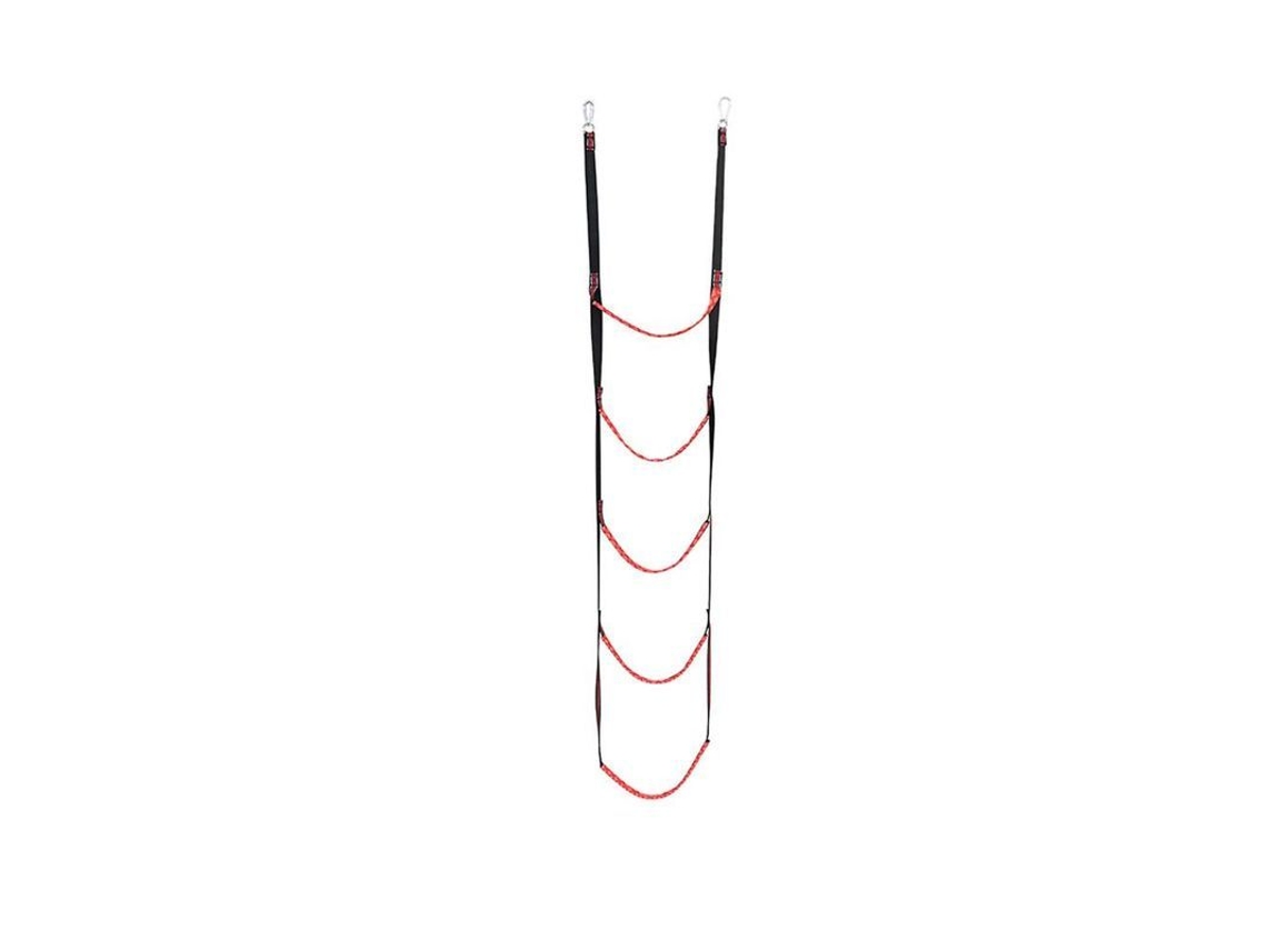 Escalera De Cuerda Plegable Portátil De 4 Pasos Para Barco, Kayak, Dinghy, Nadar, Resistente, Antideslizante 5 Escadas Rojo