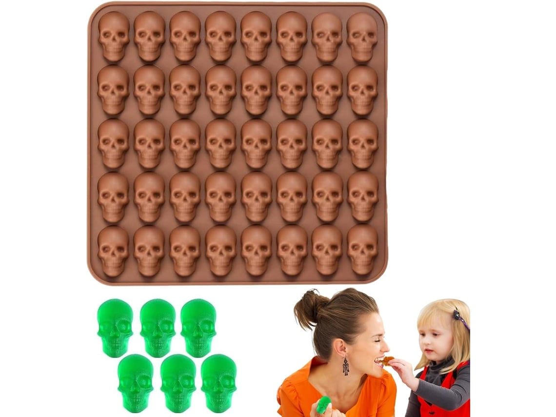 Moldes de Chocolate Reutilizáveis E Fáceis de Desenformar O Halloween.