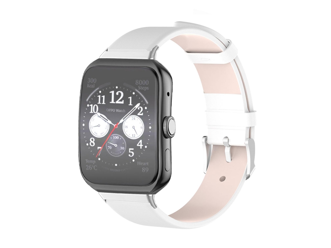 Pulseira de couro de substituição para relógio inteligente Oppo Watch 3, pulseira ajustável para bicicleta elétrica.