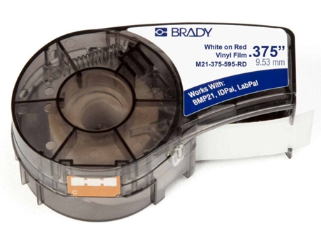 Etiquetas BRADY M21-375-595-RD (Vermelho - Vinil)