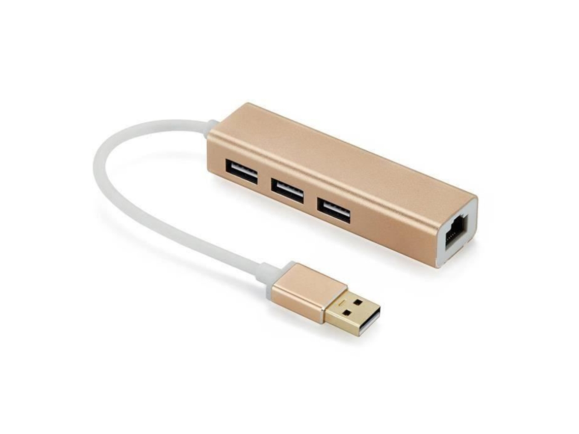 Hub Usb 3.0 De Alumínio Com Expansão De Multi-interface E Conexão Ethernet Gigabit