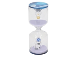 Primerox cronômetro de Areia 30 Minutos Homem do Espaço Vidro Decorativo Mesa Escritório Cozinha Roxo