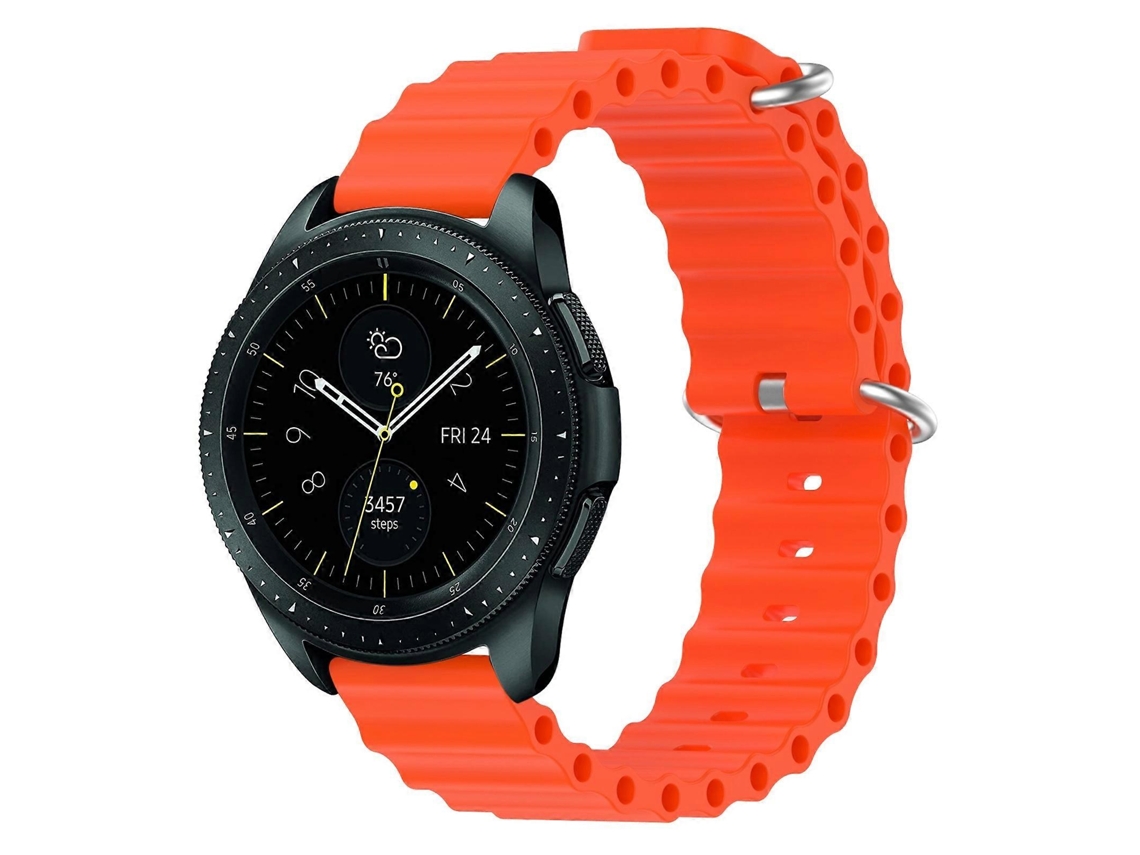 Pulseira De Silicone De Cor Sólida Estilo Oceano Para Samsung Galaxy Watch 42mm 20mm