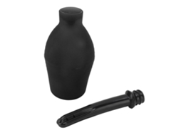 Kit Enema Silicone Reutilizável Higiênico 310ml Preto