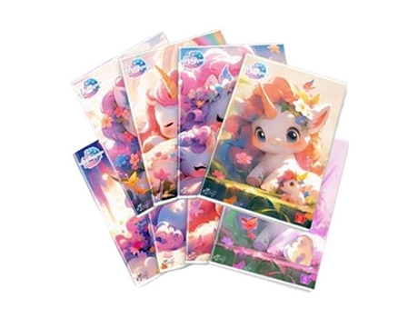 02330650a Caderno e Bloco A4 18 Folhas Multicolor Pigna