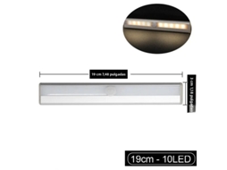 Luminária Noturna Led com Sensor de Presença Pir MDUG (luz Fria de 19 Cm)
