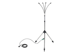 Difusor de névoa vertical Brilvibera para pátio, altura ajustável de 1,25 m, sistema de névoa vertical para resfriamento externo.