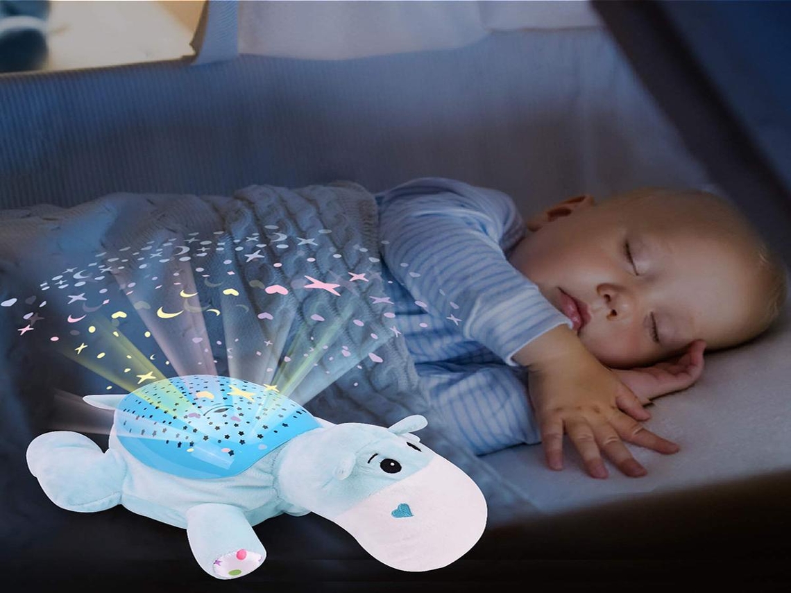 Lurelia Projetor De Estrelas Com Pelúcia, Rgb, Musical Para Quarto Infantil