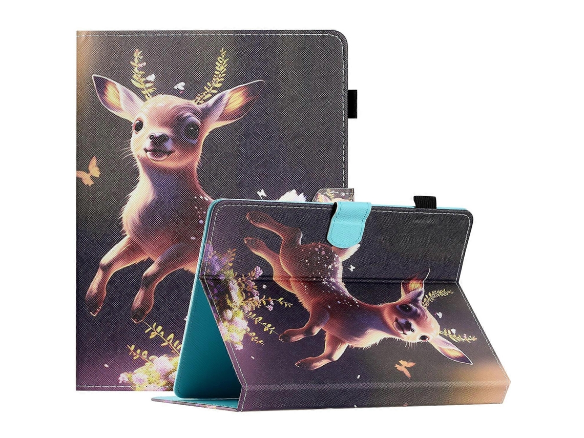 Capa de couro para tablet de 7 polegadas da Webake com design de costura colorida