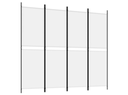 Room Divider, Room Dividers Vidaxl Branco Tecido (200 X 180 Cm)