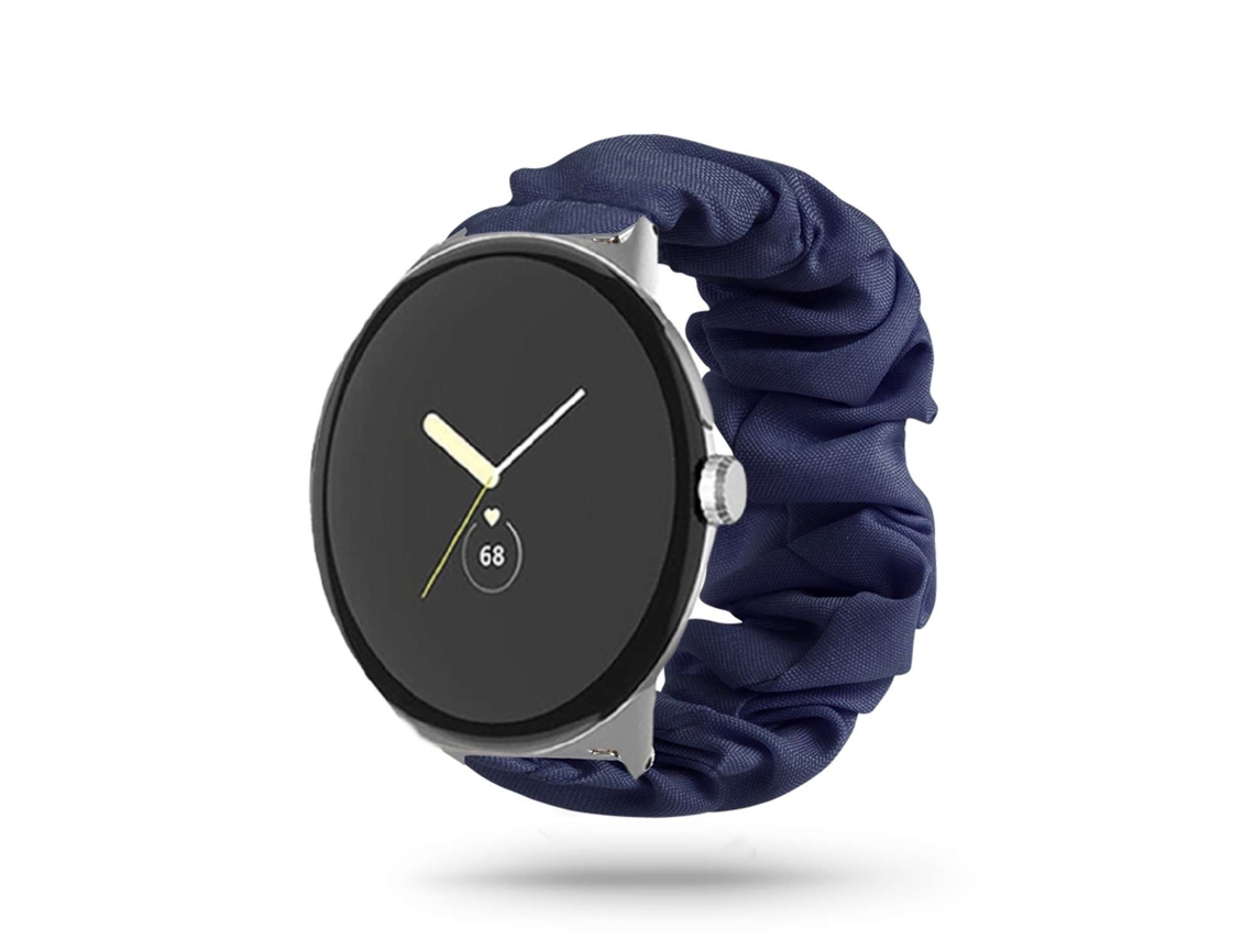 Bracelete Google Pixel Watch Pulseira Scrunchie Azul