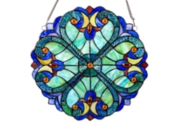 Painéis De Vidro Colorido Verde/azul Para Decoração De Entrada E Jardim Rnemitery