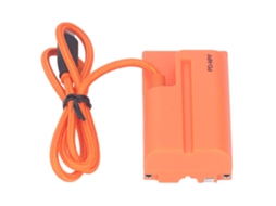 Bateria falsa tipo C para adaptador de energia NP F550 F570 F970 para luzes de preenchimento de monitores de câmera