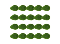 Bolinha De Líquen Artificial Pequena Bloco De Líquen Artificial Pedra Decorativa 20 Peças