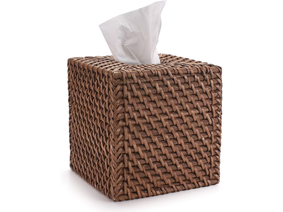 Caixa De Lenços 14 Cm, Castanho Para Lenços De Papel Elysve