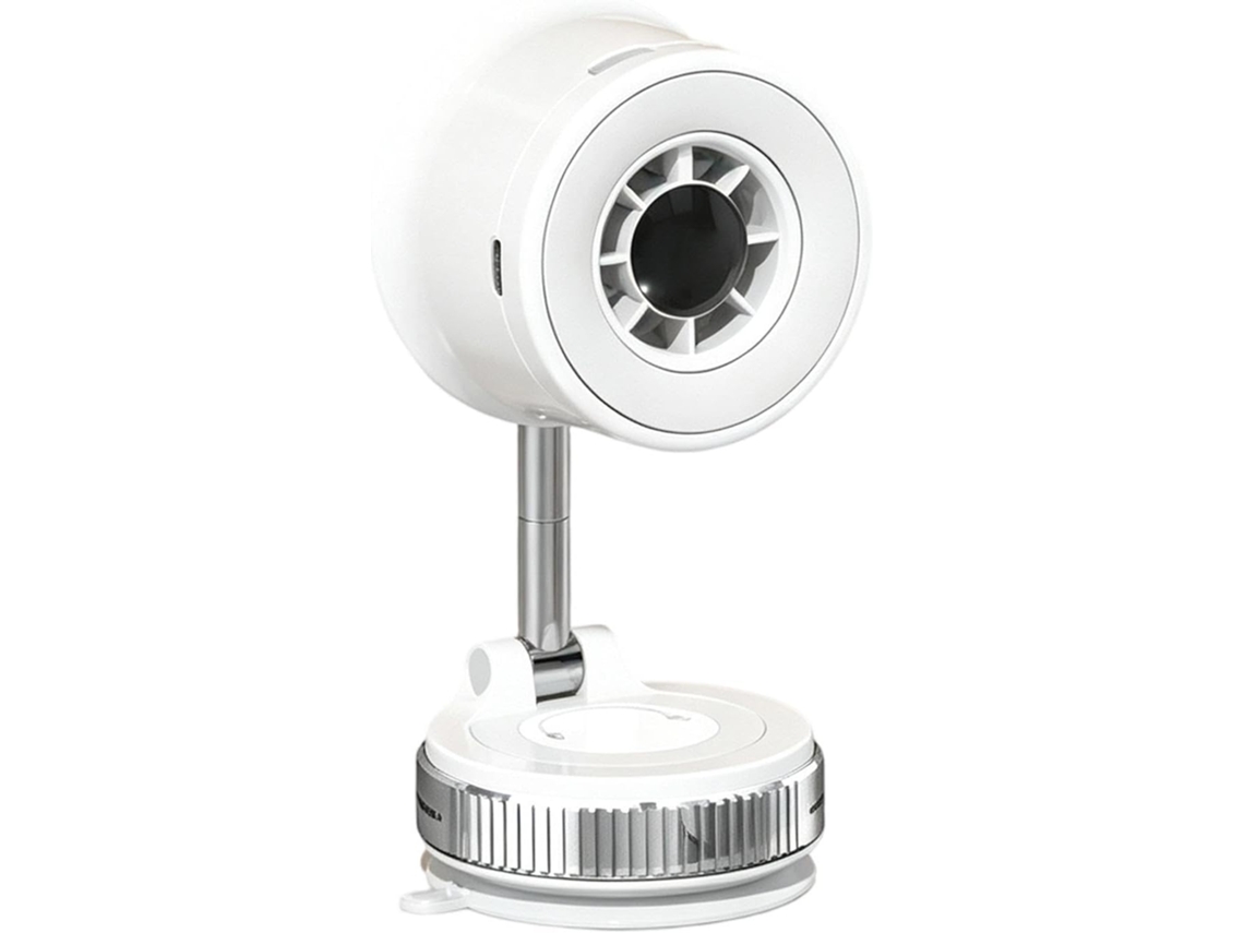 Ventilador De Mesa Pequeno, Oscilante, Recarregável, Com Visor