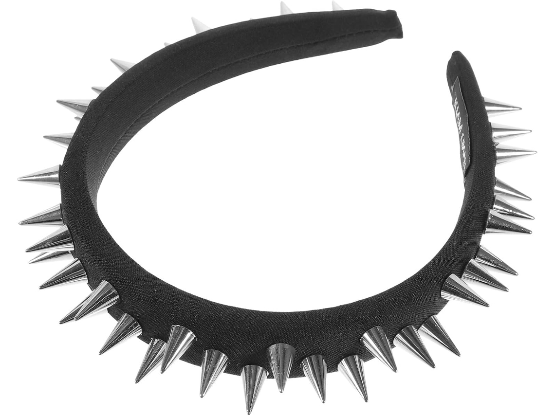 Faixa De Cabelo Preta Estilo Punk, Resistente E Antiderrapante Para Mulheres.
