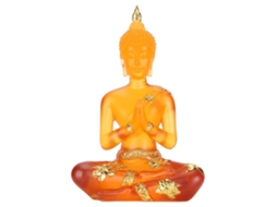 Estátua de Buda Sentado em Resina Decorativa Feng Shui S/MARCA