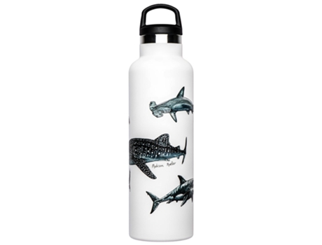 Garrafa de Natação FISH TANK Pôster De Tubarão (600 ml)