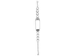 Pulseira De Relógio De Metal Confortável De Usar, Pulseira De Relógio Prateada 24 X 2 Cm, 1 Conjunto Olysi Shop