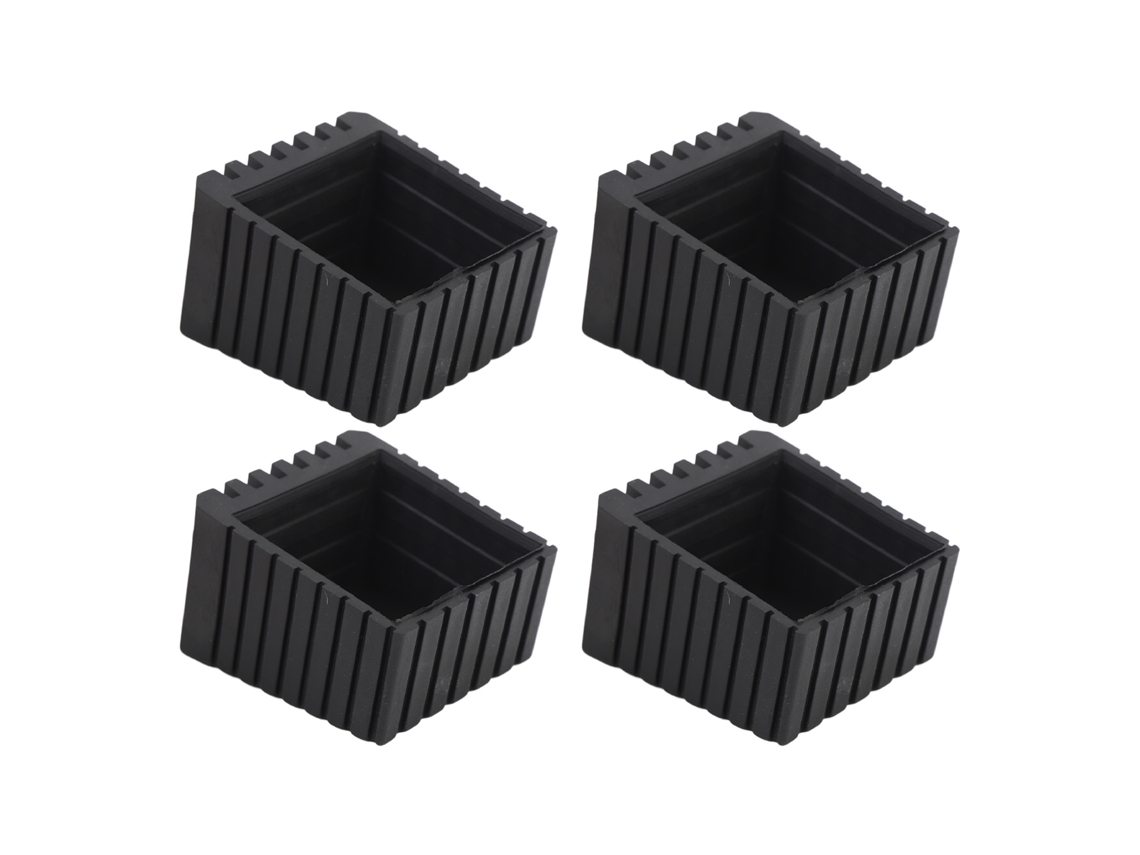 Protetor de Pés de Móveis Quadrado 4 Peças Plástico Anti Derrapante S/MARCA