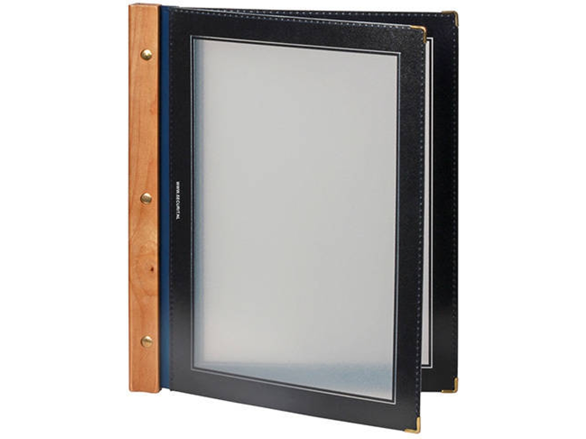 Capa para Menu SECURIT MC-WRA4-BU em Azul e Madeira