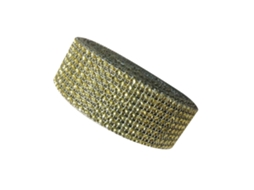 Rollo De Malla Adhesiva Con Piedras Strass 8 Filas, Cinta Para Decoración De Bodas, Hogar Y Fiestas, Ouro
