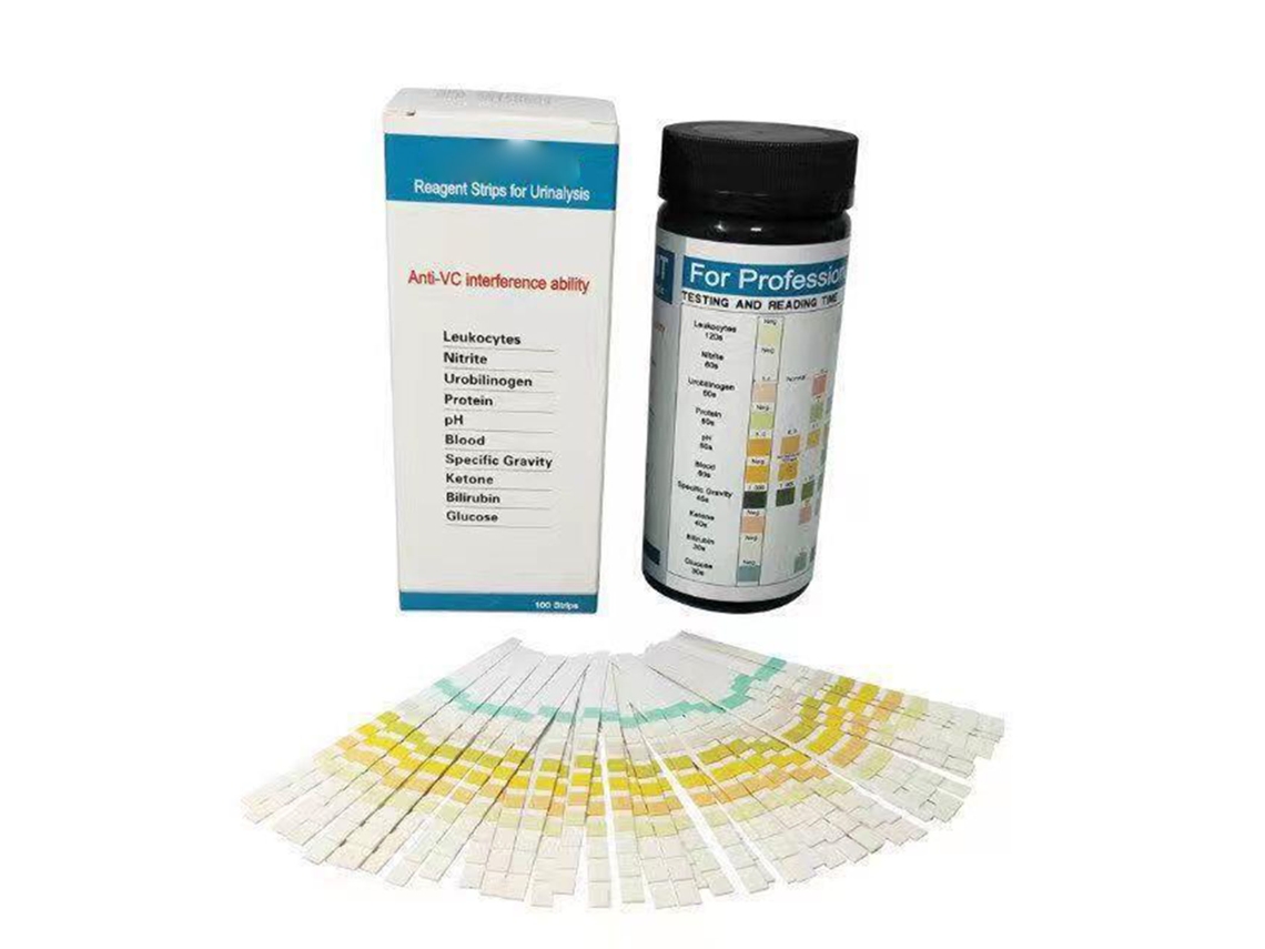 Tiras Reagentes Teste Urina 100 Peças para Cetona pH Gordura Vitamina C YURU